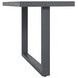 Fresca Dark Gray 77" Outdoor Rectangular Dining Table