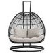 Fresca Beige Upholstered Outdoor Double Swing Chair