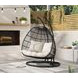 Fresca Beige Upholstered Outdoor Double Swing Chair