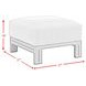 Fresca Beige Outdoor Upholstered Square Ottoman