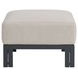 Fresca Beige Outdoor Upholstered Square Ottoman