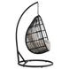 Fresca Beige Outdoor Upholstered Swing Egg Chair