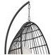Fresca Beige Outdoor Upholstered Swing Egg Chair