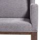 Linea Grey And Cerused Charcoal Upholstered Arm Chair Set of 2
