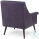Vinton Gray Aniline Leather Chair