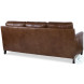 Ruskin Brown Leather 80" Sofa