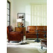 Bernard Brown Aniline Leather 78" Sofa