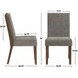 Quinn Brown Upholstered Side Chair Set of 2