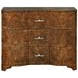 Plymouth Matte Dark Burl 3 Drawer Chest