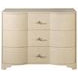 Plymouth Beige Natural Grasscloth 3 Drawer Chest