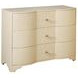 Plymouth Beige Natural Grasscloth 3 Drawer Chest