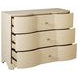 Plymouth Beige Natural Grasscloth 3 Drawer Chest