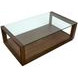 Sebastian Cinnamon Rectangular Glass Top Cocktail Table