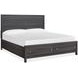 Merrifield Raisin Black Queen Storage Panel Bed