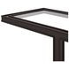 Glaze Cola Rectangular Glass Top End Table