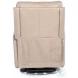 Gala Beige Leather Zero Gravity Swivel Power Recliner With Power Headrest And Lumbar