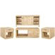 Laguna Bleached Natural Rectangular Occassional Table Set