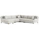 Mila Beige 6 Piece Modular Sectional with Pillows