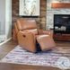 Portland Desert Leather Glider Power Recliner with Power Headrest and USB Charging