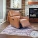 Portland Desert Leather Glider Power Recliner with Power Headrest and USB Charging