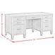 Beth Brown Oak Double Pedestal Desk with USB Charging