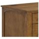 Beth Brown Oak Half Pedestal Desk with USB Charging
