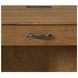 Beth Brown Oak Double Pedestal Desk with USB Charging
