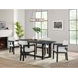 Canal Black 78" Rectangular Dining Table