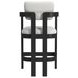 Canal White Upholstered Bar Stool Set of 2