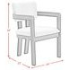 Canal Snow White Upholstered Arm Chair Set of 2