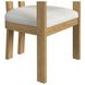 Canal Snow White Upholstered Arm Chair Set of 2