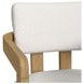 Canal Snow White Upholstered Arm Chair Set of 2