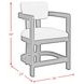 Canal White Upholstered Counter Height Stool Set of 2