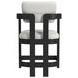 Canal White Upholstered Counter Height Stool Set of 2