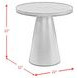 Canal Natural Round End Table