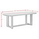 Canal Black 78" Rectangular Dining Table