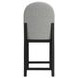 Canal Gray Upholstered Round Back Bar Stool Set of 2