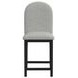 Canal Gray Upholstered Round Back Bar Stool Set of 2