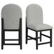 Canal Gray Upholstered Round Counter Height Stool Set of 2