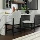 Canal Gray Upholstered Round Counter Height Stool Set of 2