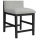 Canal Gray Upholstered Round Counter Height Stool Set of 2