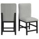Canal Gray Upholstered Square Counter Height Stool Set of 2
