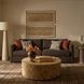 Portsmouth Java Brown Textured Chenille Sofa