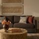 Portsmouth Java Brown Textured Chenille Sofa