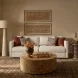 Portsmouth Beige Linen Crossweave Sofa