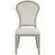 Gwendolyn Cerused Taupe Upholstered Dining Side Chair Set of 2
