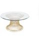 Powell Gold Leaf 24" Round Coffee Table