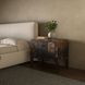 Iris Distressed Black 2 Drawer Nightstand