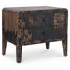 Iris Distressed Black 2 Drawer Nightstand