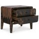 Iris Distressed Black 2 Drawer Nightstand